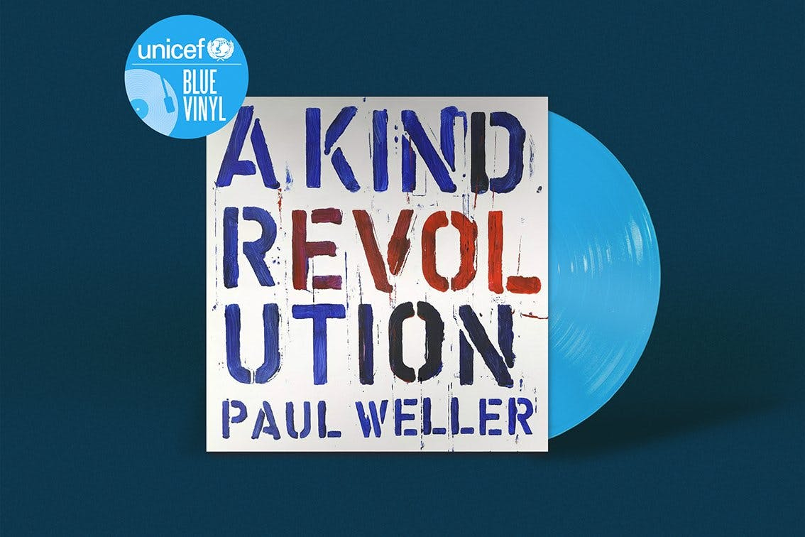 17 albums reissued on limited edition blue vinyl in aid of UNICEF
