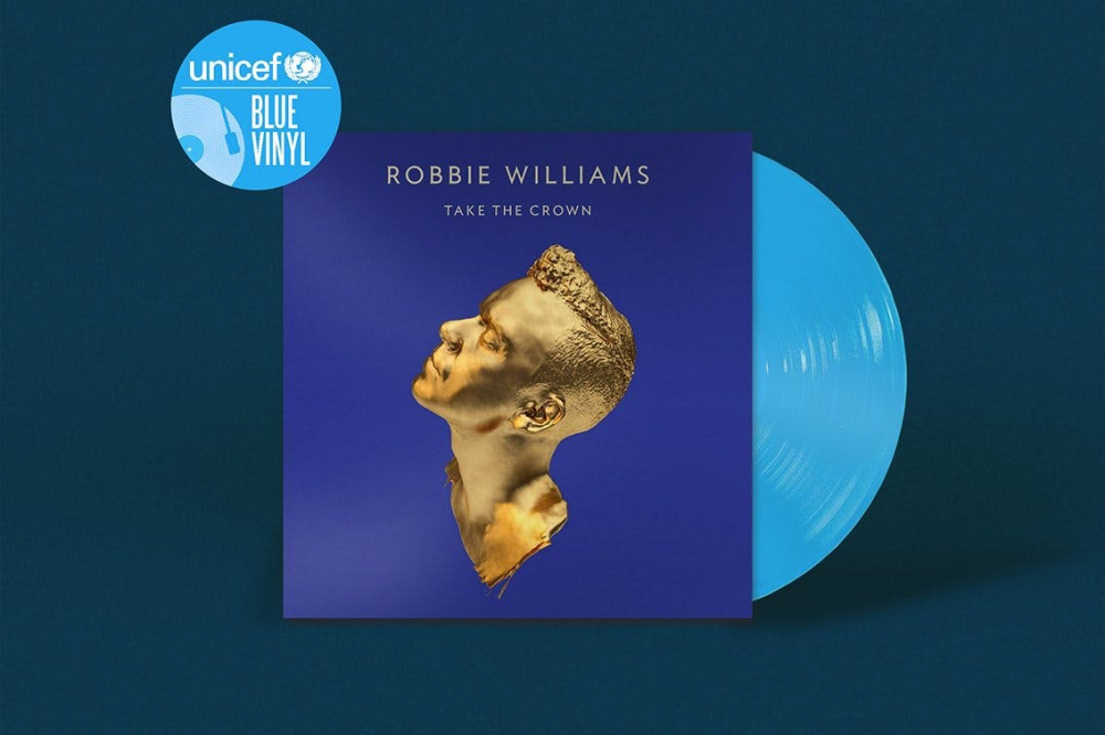 17 albums reissued on limited edition blue vinyl in aid of UNICEF