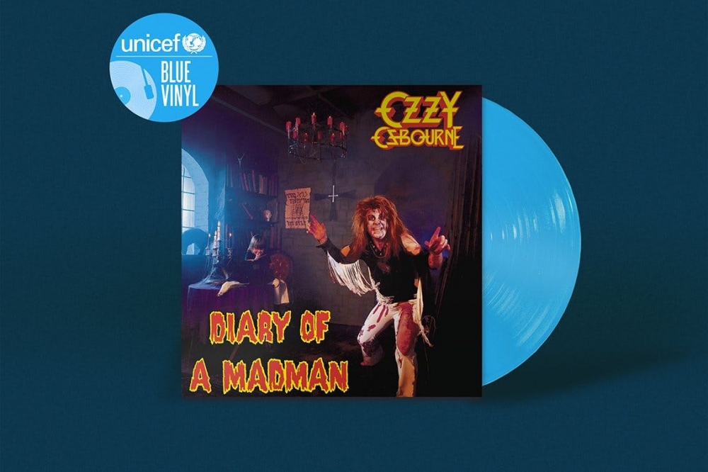 17 albums reissued on limited edition blue vinyl in aid of UNICEF