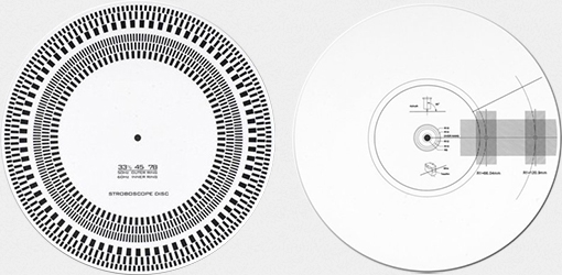 Cartridge alignment protractor & strobe disc