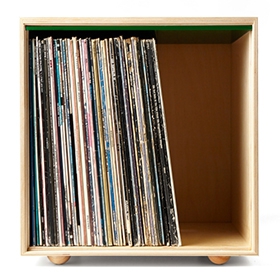 Simple Wood Goods - Record Storage Cube image gallery